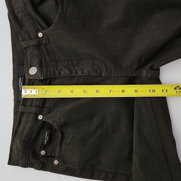 Simon Chang Women's Khaki Brown  Denim Jeans Straight Leg Stretch Size 2 - Picture 16 of 16